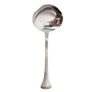 Vintage Reed & Barton Rebacraft Bretton Woods Shell Stainless Steel Gravy Ladle